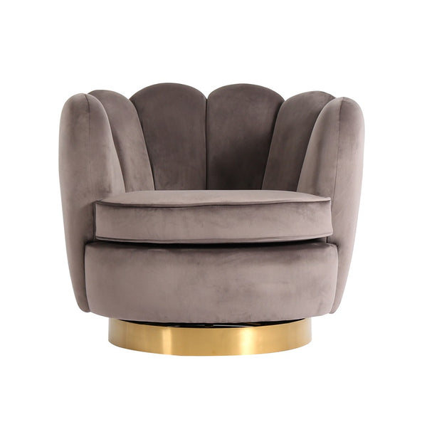 Fauteuil Miami Gris Velours