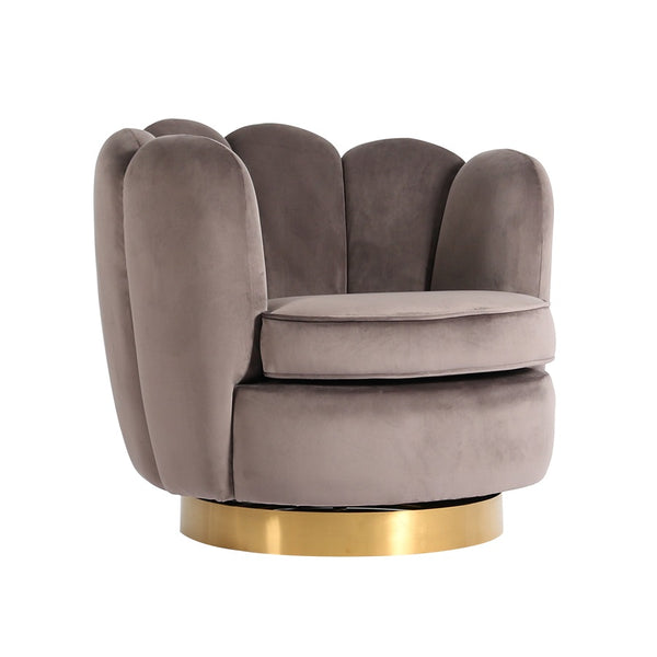 Fauteuil Miami Gris Velours