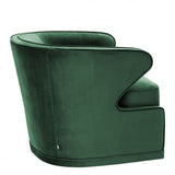 Fauteuil pivotant vert Dorset