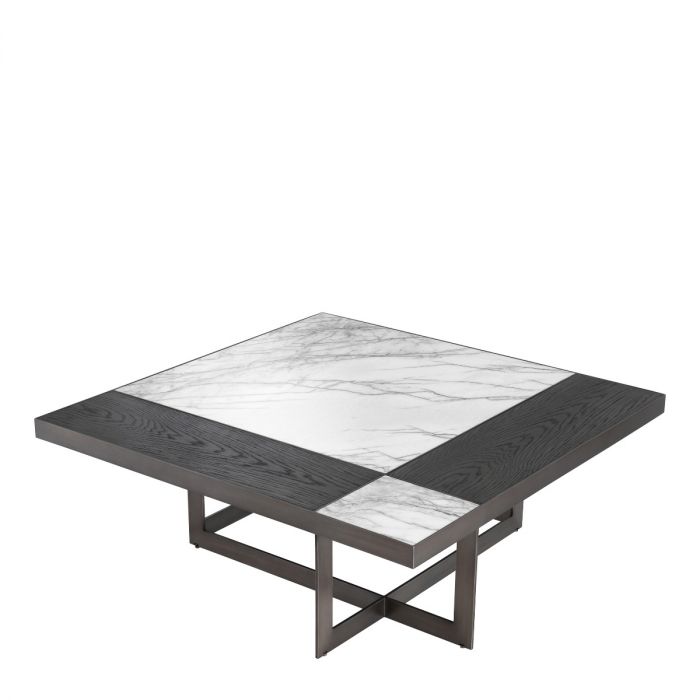 Table basse noir et blanc Hermoza