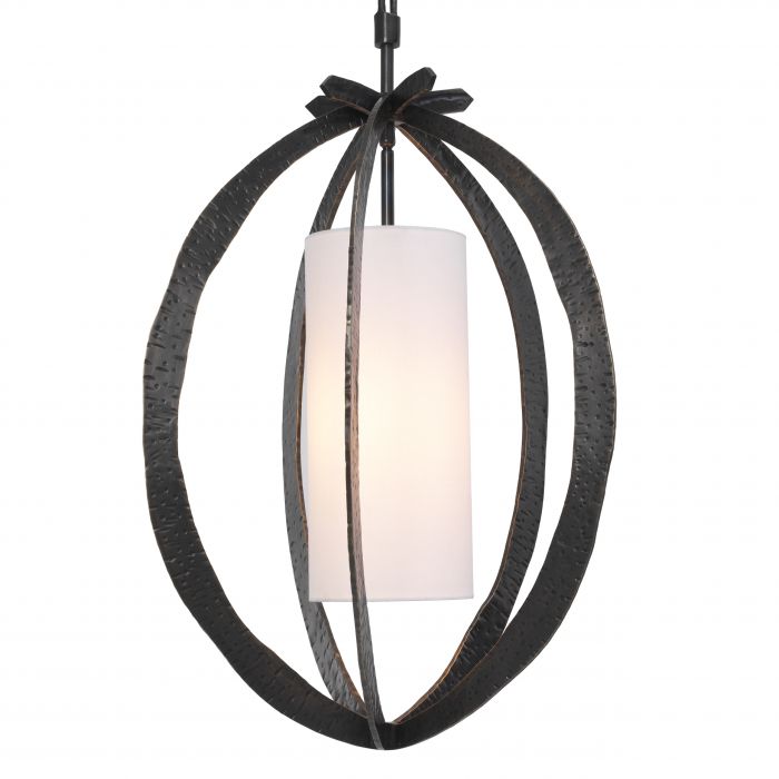 Lustre lanterne en bronze Luciano