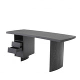 Bureau gris en chêne anthracite Virage