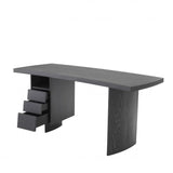 Bureau gris en chêne anthracite Virage