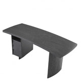 Bureau gris en chêne anthracite Virage