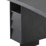 Bureau gris en chêne anthracite Virage