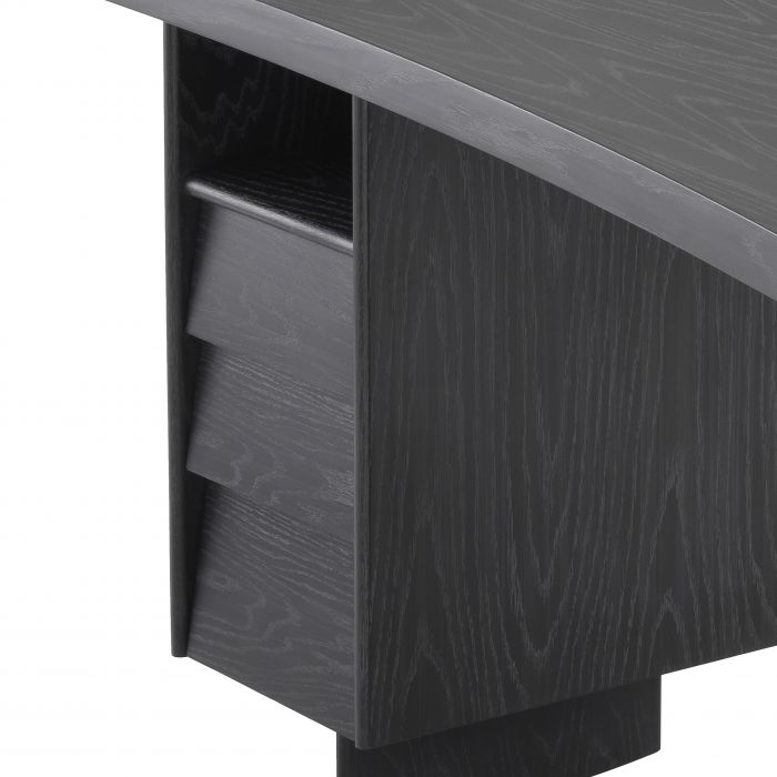 Bureau gris en chêne anthracite Virage