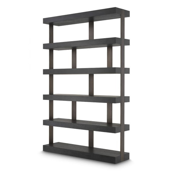 Etagere en chêne anthracite Dalmar