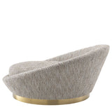 Canapé rond Mademoiselle beige Duardo