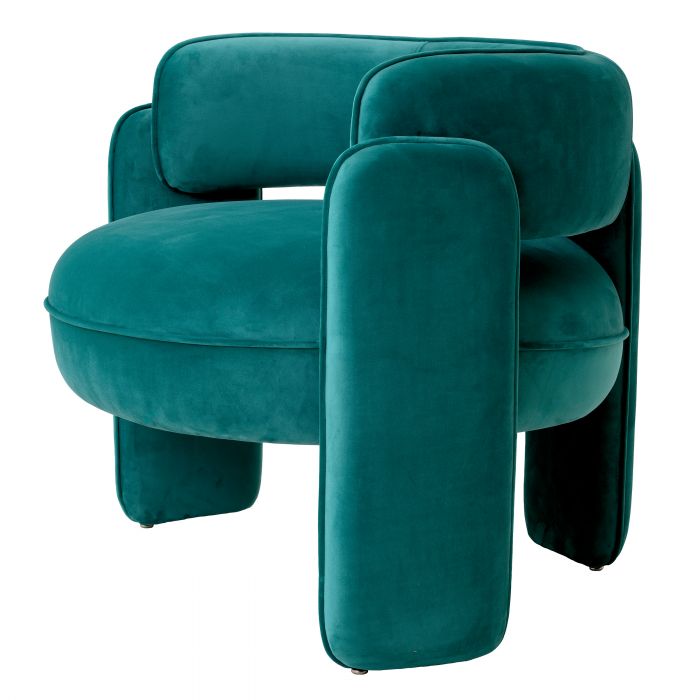 Fauteuil Chaplin turquoise